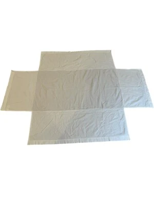 Falda de cuna Pottery Barn Kids blanca 100 % algodón terciopelo para bebé, caída de 16", usada en excelente estado Foto 1 de 4