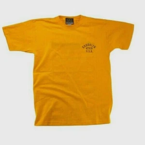 YAK PAK Brooklyn Shirt Size Medium Logo  Vintage 1990's Made Made in USA Orange  - Picture 1 of 8