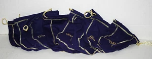 Menge 10 LEER Krone Royal Lila Gold Kordelzug Beutel Filz 8 - 9" & 2 - 7" - Bild 1 von 7