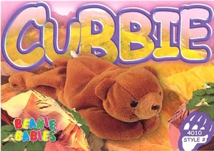 TY Beanie Babies BBOC Card Series 3 Common Cubbie the Brown Bear NM/Mint - Picture 1 of 2