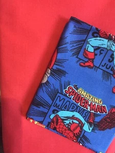 Marvel Comics Fabric Cotton Quilting 2 Fabric FQ 18”x21” - Picture 1 of 7