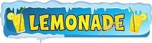 Lemonade Decal 24" Concession Food Truck Restaurant Vinyl Menu Sticker - Foto 1 di 3
