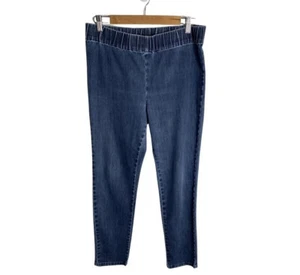 Soft Surroundings Metro Stretch Denim Leggings Casual Pull-On Pants Size Medium - Picture 1 of 6