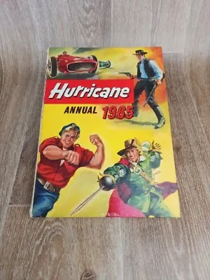 Vintage 1965 Hurricane Wild West World War Comic Story Book Annual Hb Uk Exc!!! • 1$
