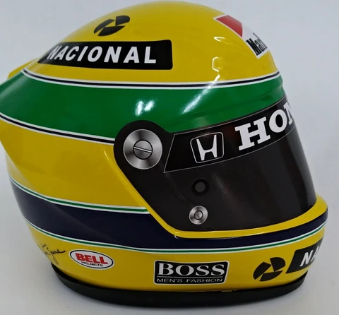 NEW Ayrton Senna 1989 Scale 1:2 Helmet F1 Team McLaren Cover
