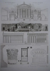 Rossini 1836 Restauro Basilika Jupiter Archäologie Rom Architektur Details Pompeji - Bild 1 von 3
