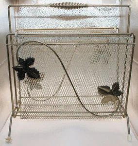 Preloved Vintage metal magazine rack - Picture 1 of 14