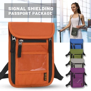 RFID Blocking Passport Holder Wallet Travel Card Storage Bag Pouch Anti-Theft. - Picture 1 of 22