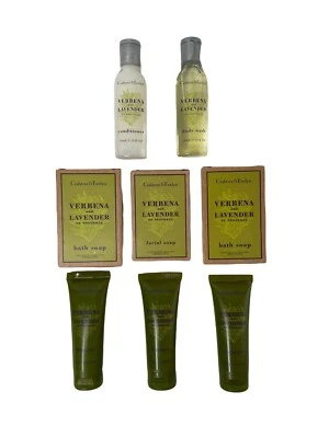 Lote de 8 xampu condicionador Crabtree & Evelyn Verbena lavanda sabonete lavagem corporal - Imagem 1 de 4