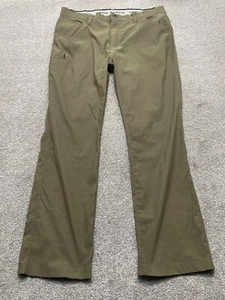 Orvis Pants 40X32 Green Nylon Performance Stretch Outdoor Water Repellent Mens - Picture 1 of 10