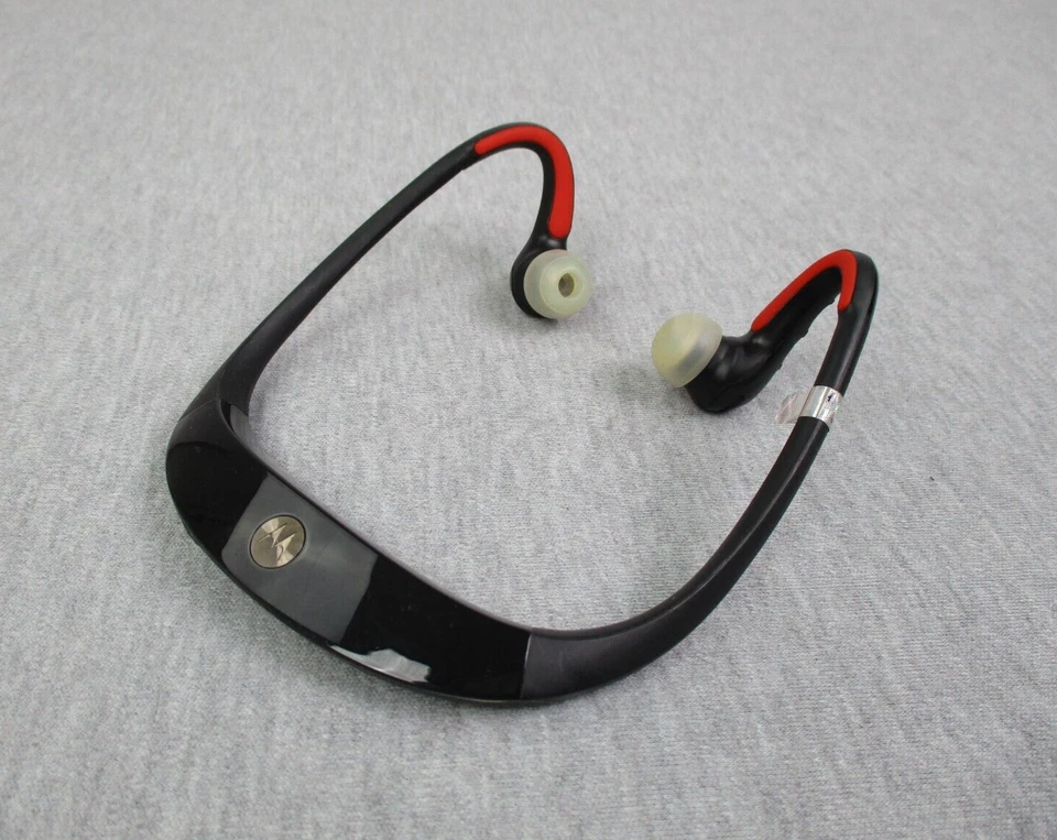 Motorola Headphones S10 HD Wireless Bluetooth Behind Ear Headset Sweatproof - Image 1 of 4