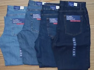LISTA DE JEANS DE MEZCLILLA CROFT & BARROW PARA HOMBRE DE AJUSTE CLÁSICO PIERNA RECTA 5 BOLSILLOS $45 - Imagen 1 de 10
