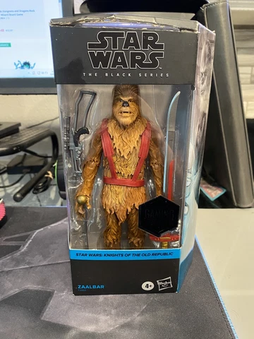 Hasbro Star Wars Black Series 6" ZAALBAR Gaming Greats Wookiee NIB Damaged Box Cover