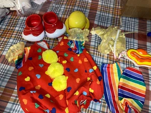 Vintage Cabbage Patch Kids/Doll Clothes - Clown Outfit, Shoes, Hat, Mask.. (117) - Picture 1 of 5