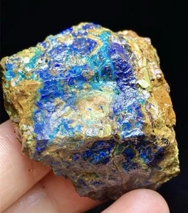 STUNNING! 54g Natural Genuine Azurite Shattuckite Malachite Green Crystal Stone - Picture 1 of 4