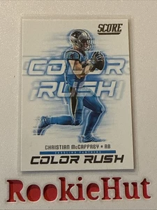2018 Score Color Rush #8 Christian McCaffrey Carolina Panthers - Picture 1 of 2