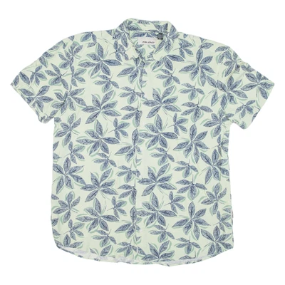 Camisa havaiana masculina verde floral BLEND 2XL - Imagem 1 de 4
