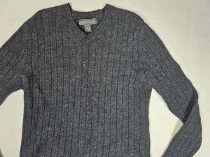 Vintage Banana Republic Pullover Damen Medium Wolle grau Strick - Bild 1 von 7