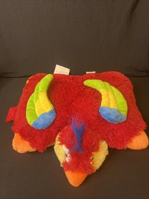 Pillow Pets Pee-Wees Tropical Parrot Soft Plush 11” Toy Stuffed Red 2010 - Image 1 of 4