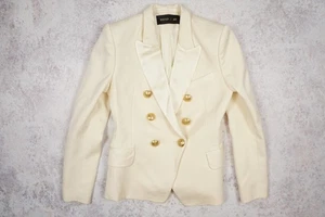 Balmain For H&M Smoking Blazer Creme Jacke US 8 US8 EUR 38 M KARDASHIAN (2) - Bild 1 von 15