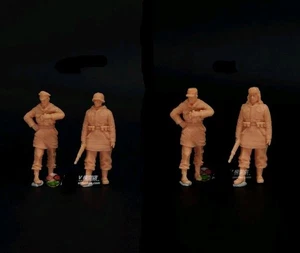 1/64 1/72 1/87 WW II German Officers Soldiers 4pcs Soldier Resin Model 3D Print - Bild 1 von 3