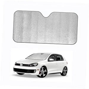 Sun Shade Car Front Windshield Front Window Cover Foldable Reflective L Silver - Picture 1 of 7