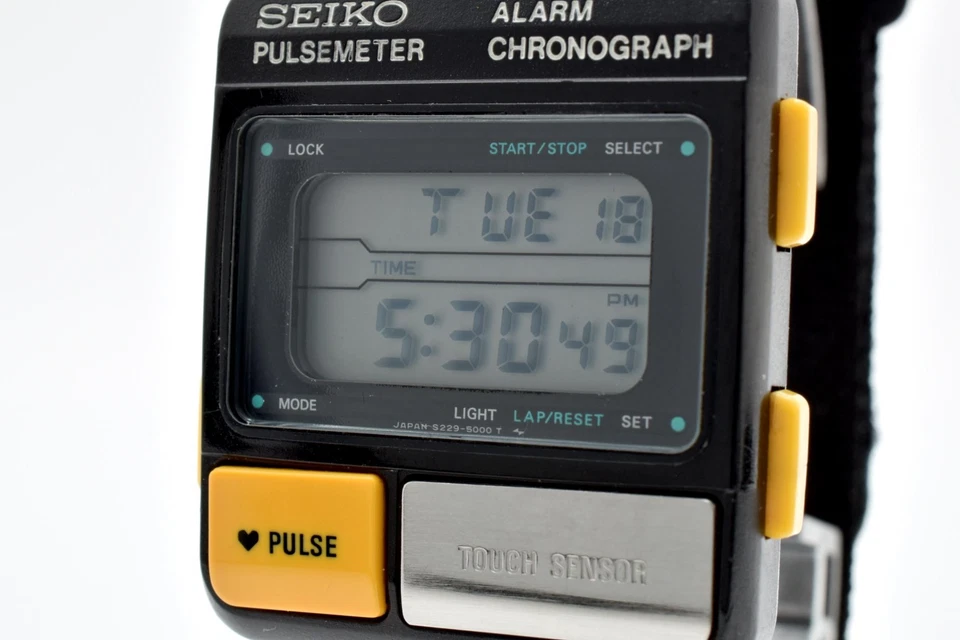 ▶️【Exc+5】 Reloj Digital Cuarzo Vintage SEIKO PULSE METER S229-5001 de JAPÓN Foto 1 de 4
