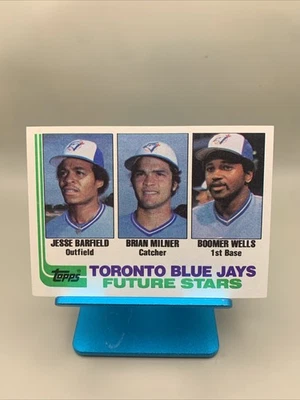1982 Topps Blue Jays Future Stars #203 Jesse Barfield Brian Miner Boomer Wells - Imagem 1 de 4