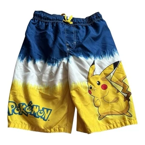 Youth Pokémon Boys Pikachu Swim Trunks Swimsuit Shorts Size Large - Picture 1 of 1