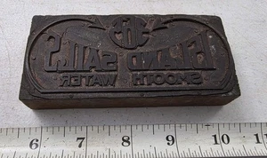 Vintage Letterpress Printing Block Island Sails Smooth Water - Picture 1 of 5
