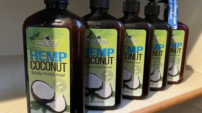 5 Lot PACK Malilbu Tan Hemp & Coconut Body Moisturizer Lotion 18 fl oz Ea - Image 1 of 4