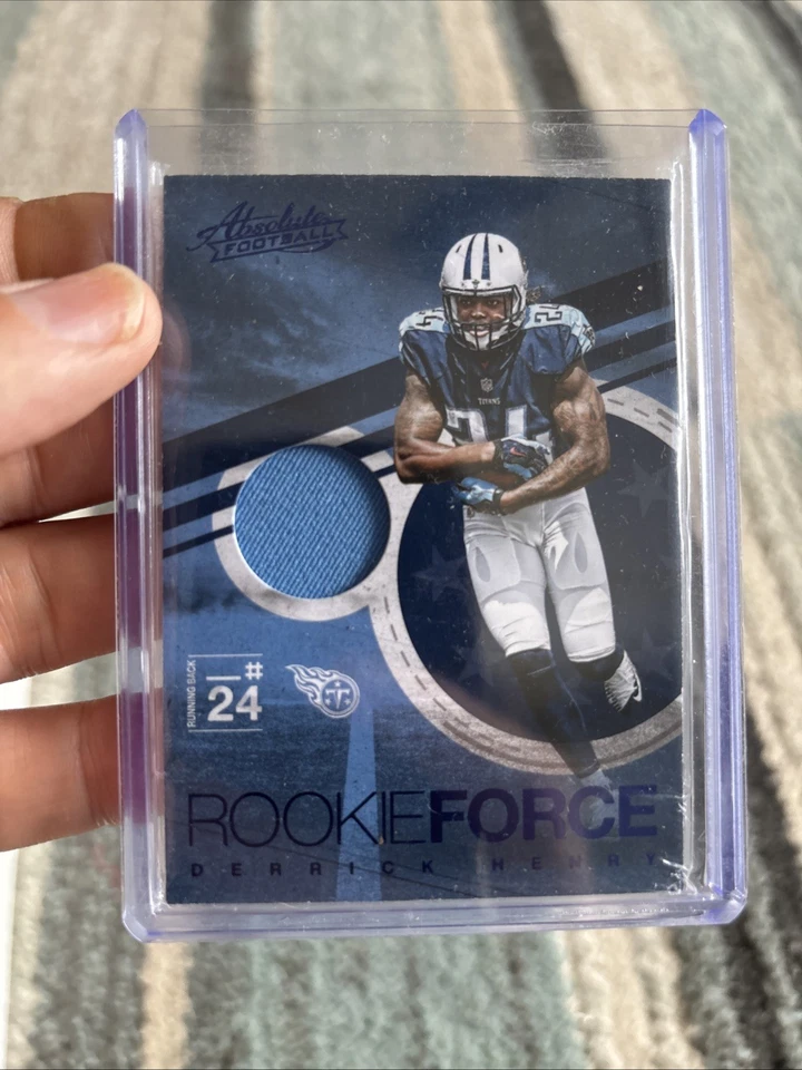 2016 Panini Absolute Rookie Force Materials Blue Derrick Henry #13 RC - Image 1 of 1
