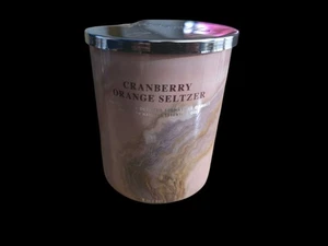 Retired Rare Bath And & Body Works Single Wick Candle Cranberry Orange Seltzer - Picture 1 of 5