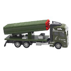 Military Missile Car Alloy Model with Movable Missile Souvenir Static Display B