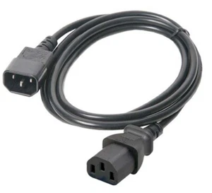 Cable de extensión de fuente de alimentación premium de 6 pies IEC320 C14 a C13 para PDU UPS 10A 250V - Imagen 1 de 3