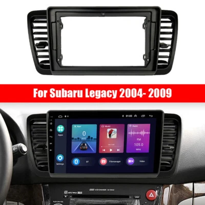 Quadro de painel fáscia rádio estéreo para Subaru Legacy 2004 2005 2006 2007 2008 2009 - Imagem 1 de 4