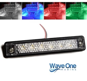 Wave One Marine | LED RGBW 8" Surface Mount Courtesy Boat RV Deck Light IP67 - Picture 1 of 6