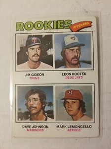 1977 Topps - Rookie Pitchers #478 Jim Gideon, Leon Hooten, Mark Lemongello, Dave