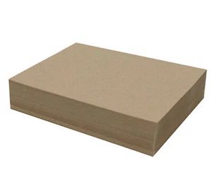 100 Sheets Chipboard 9 x 12 inch - 22pt Light Weight Brown Kraft Cardboard - Picture 1 of 8