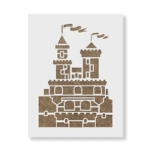Plantilla Fancy Castle - Plantillas Mylar reutilizables para pintar - Imagen 1 de 5