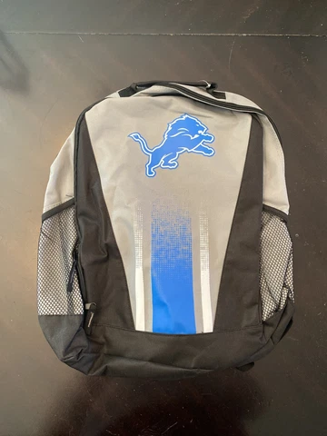 NFL Detroit Lions Backpack. NWT 2 Pocket Grey Football Cover