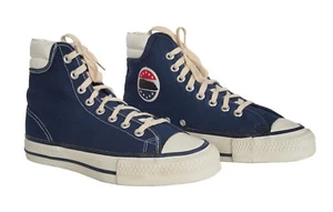 CONVERSE The Winner Vintage High Top Sneakers Navy Made In USA 1970s Size 8 - Picture 1 of 12