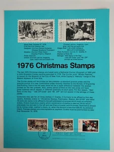 1976 US FDC,Christmas Stamps - Picture 1 of 1