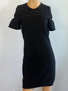 CHANEL CASHMERE SWEATER Black DRESS Size 36 - Picture 1 of 19