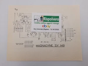 Schaltplan Radio Magnadyne S.V. 148 e S.V. 145 - Bild 1 von 2