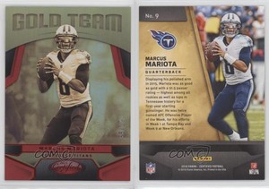 2016 Certified Gold Team Mirror Red /99 Marcus Mariota #9