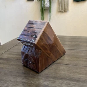 New Wustof 17 Slot Acacia Wood Knife Block Countertop Knife Storage - Picture 1 of 4