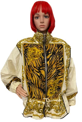 Chaqueta BARROCA de Colección RARA🔥 EAST WEST 80s Rayón Estampado Animal Talla:M Foto 1 de 4