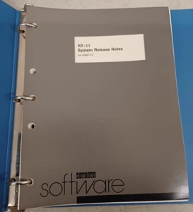 Vintage DEC Digital Equipment Corp RT-11 SYSTEM RELEASE NOTES AA-5286F-TC Manual - Picture 1 of 5