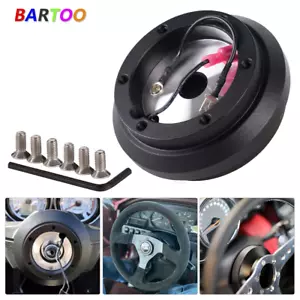 190H Aluminum Steering Wheel 6-Hole HUB Adapter Kit for 87-91 Prelude - Picture 1 of 10